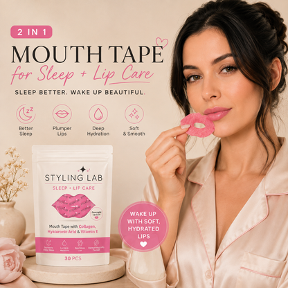 Patch lèvres au collagène, acide hyaluronique et vitamine E — masque de nuit hydratant
